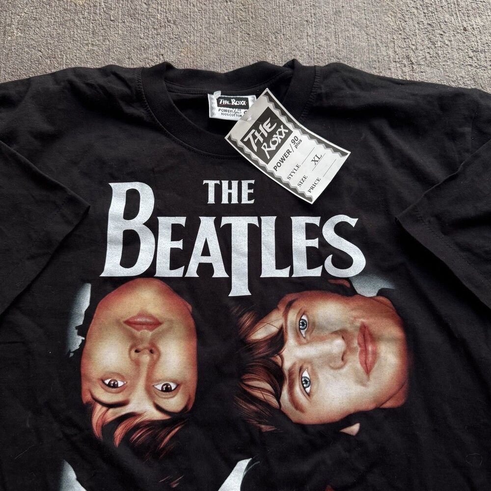 Vintage 90s The Roxx Beatles T Shirt Single Stich Size XL NWT